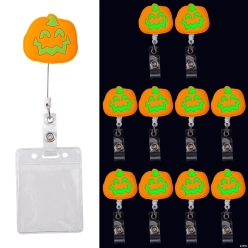 Glow-in-the-Dark Jack-O'-Lantern Badge Reels-10Pk